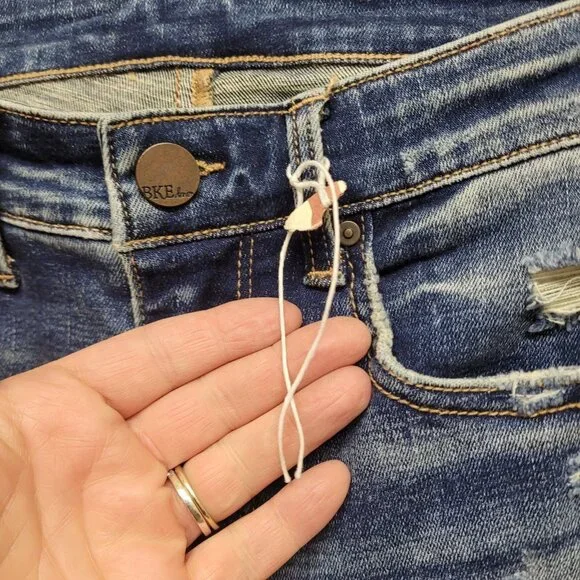 Buckle BKE Jeans Size 26X26.5 High Rise Ankle Skinny Distressed Stretch - Picture 4 of 16